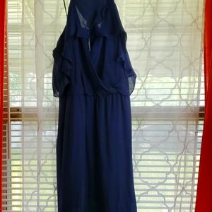 Haute Hippie blue silk dress